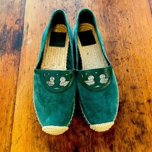 Tory Burch Espadrilles Sidney Green Suede